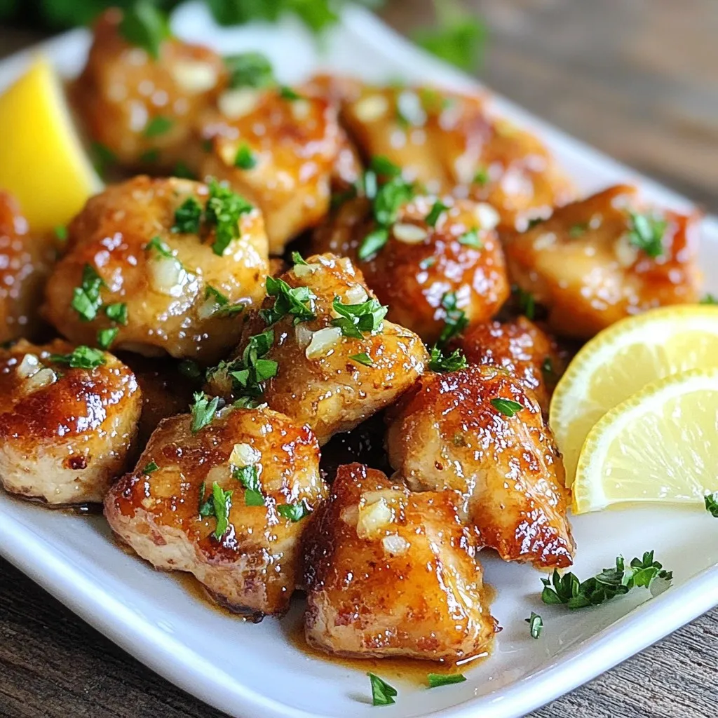 Garlic Butter Chicken Bites Simple and Flavorful Dish