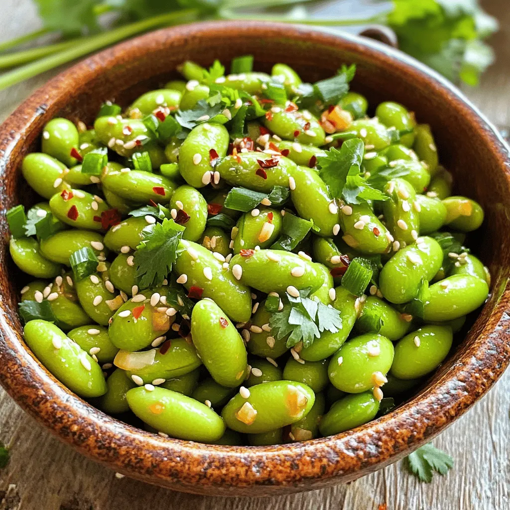 Spicy Garlic Edamame Snack Quick and Flavorful Recipe