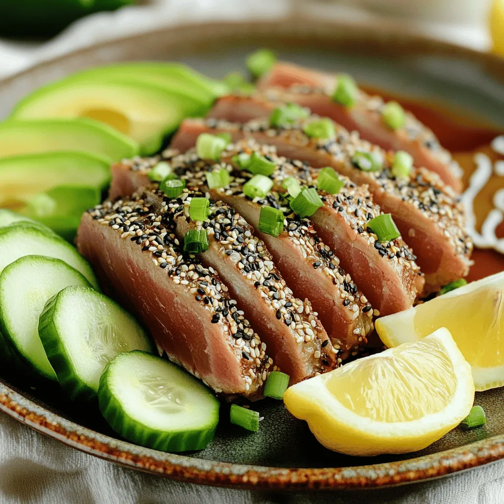 Sesame Crusted Ahi Tuna Tasty and Healthy Delight