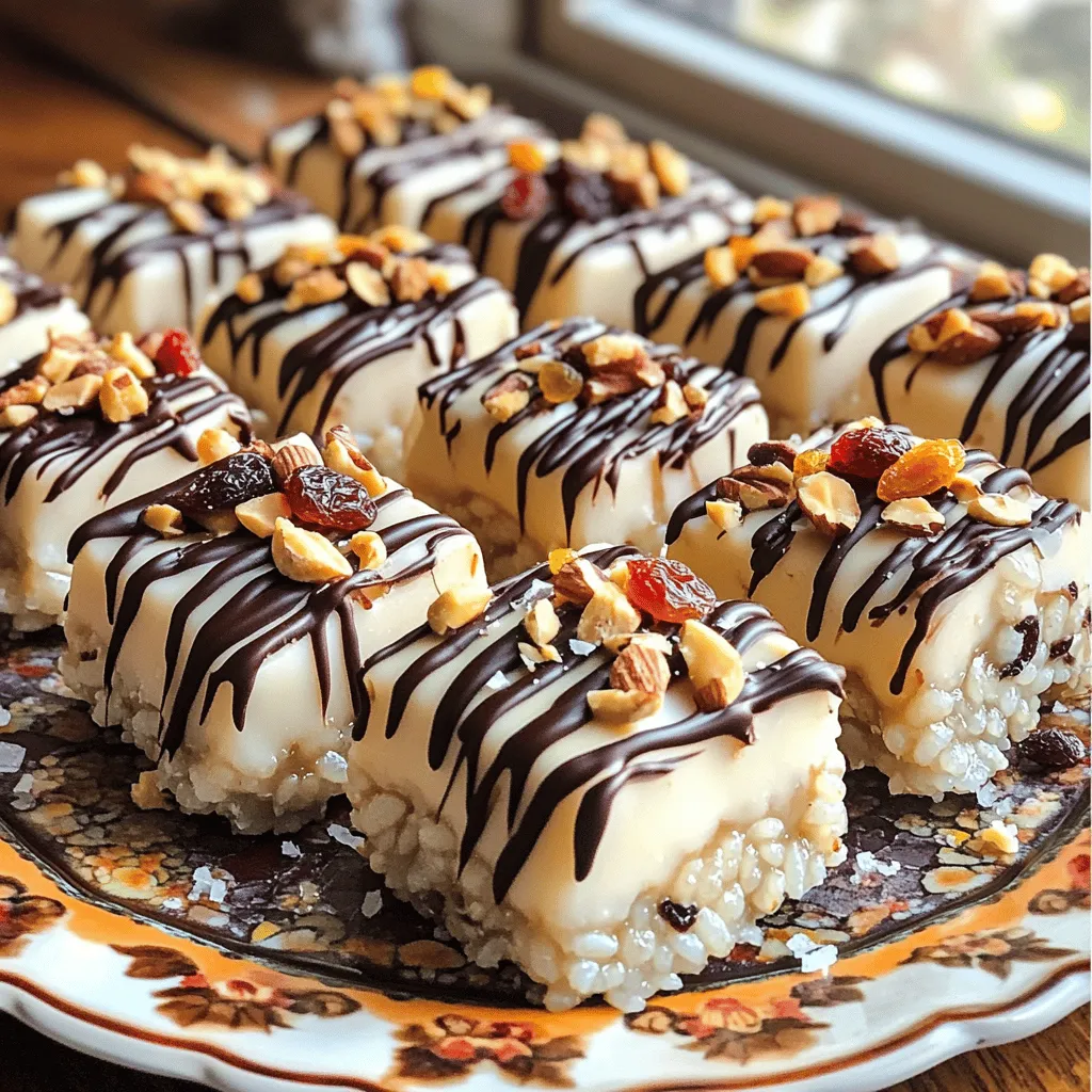 Chocolate Drizzle Rice Cake Snacks Delightful Treats