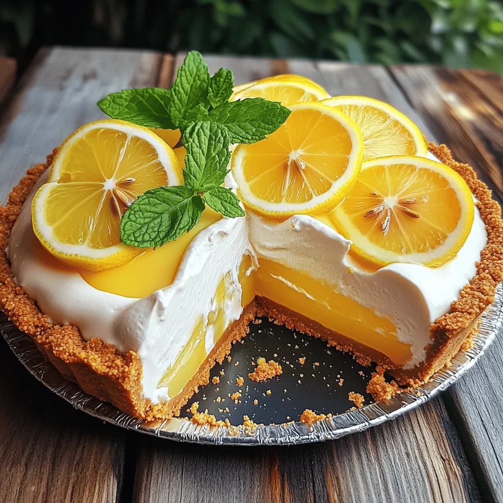 No-Bake Lemon Icebox Pie Tasty and Effortless Delight