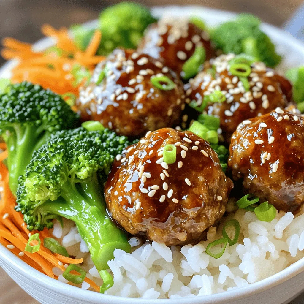Teriyaki Glazed Meatball Bowls Easy and Flavorful Meal