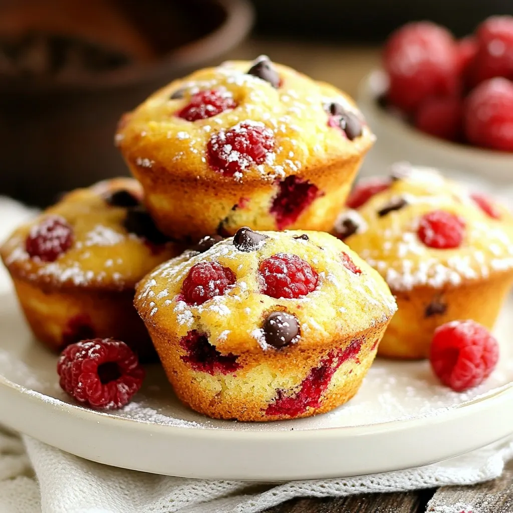 Raspberry Chocolate Chip Muffins Irresistible Delight