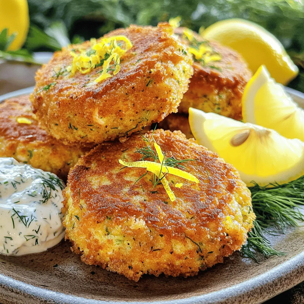 Lemon Dill Salmon Cakes Flavorful and Easy Recipe