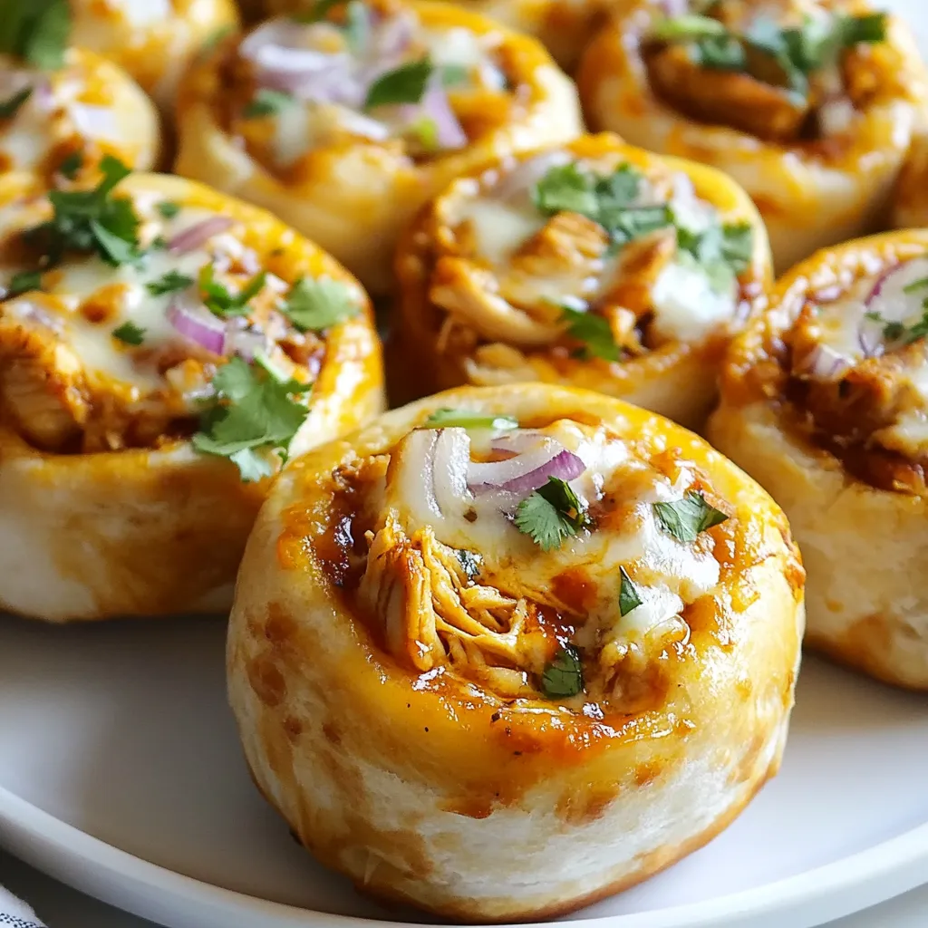 BBQ Chicken Pizza Rolls Tasty and Easy Snack Recipe