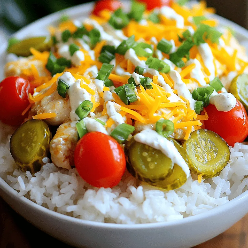 Pickle Ranch Chicken and Rice Bowls Flavorful Meal Prep