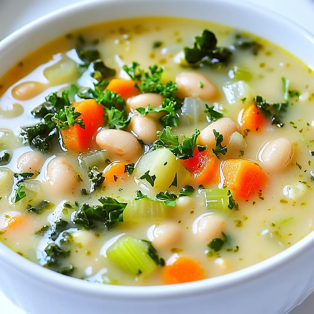 Creamy Tuscan White Bean Soup Deliciously Simple Recipe
