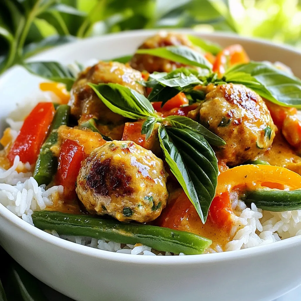 Thai Red Curry Meatballs Flavorful and Simple Recipe