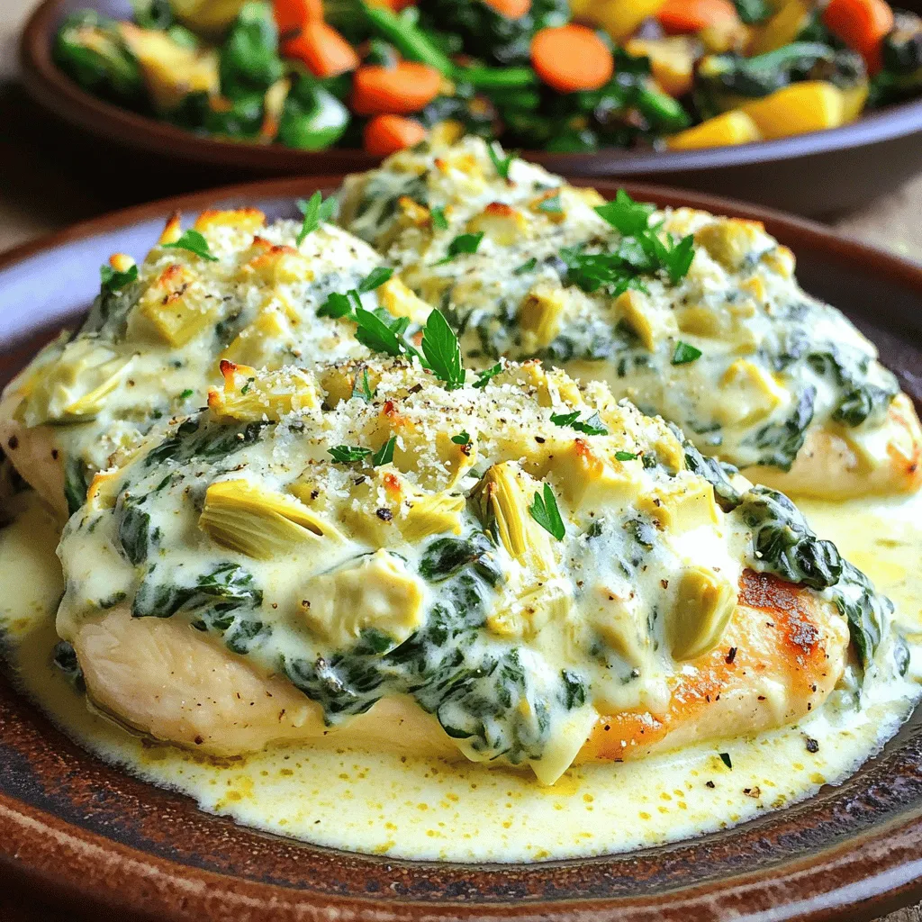 Creamy Spinach Artichoke Chicken Delightful Recipe