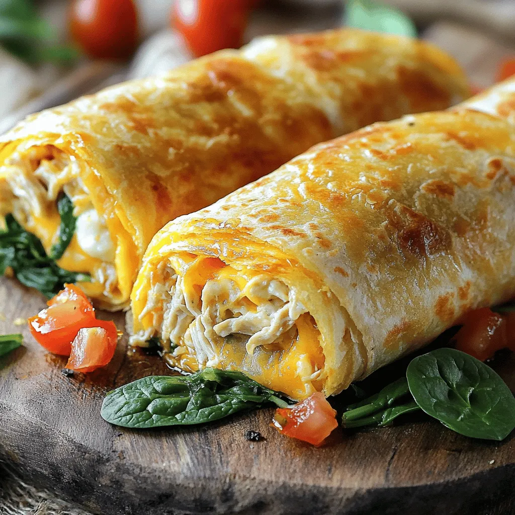 Cheesy Chicken Wraps Flavorful and Satisfying Meal