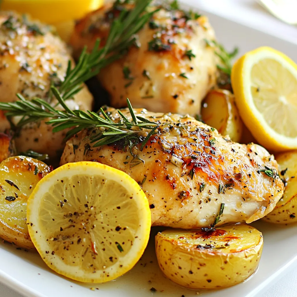 Garlic Herb Chicken and Potatoes Simple and Tasty Dish