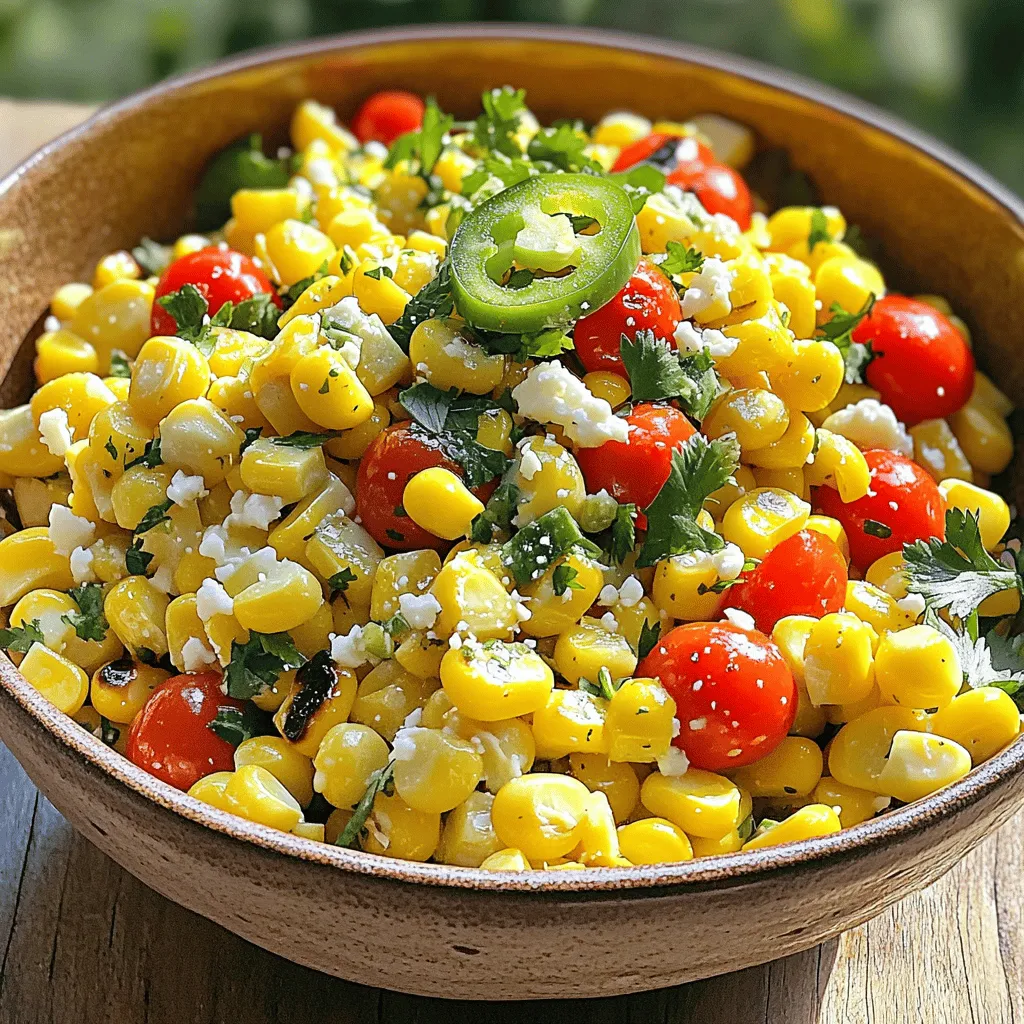Chili Lime Grilled Corn Salad Fresh and Zesty Delight