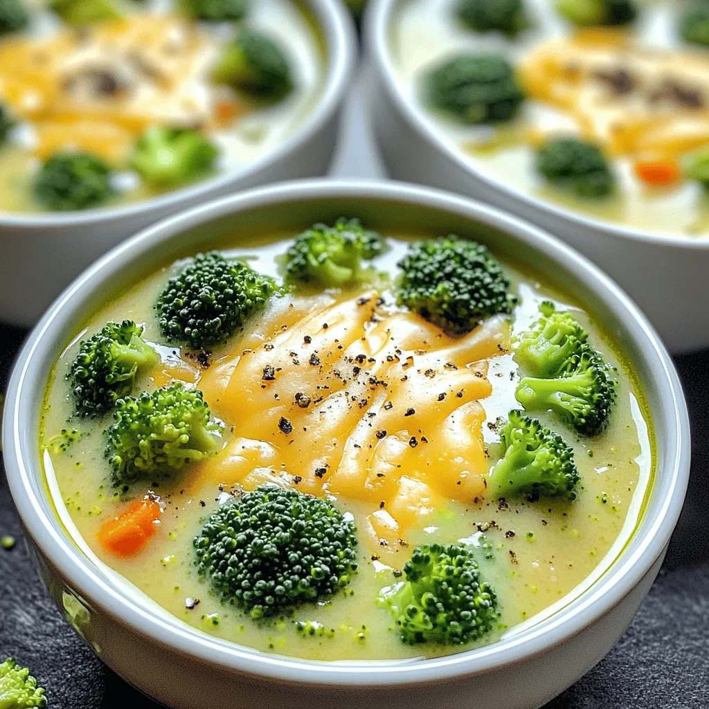 Savory Slow Cooker Broccoli Cheese Soup Recipe