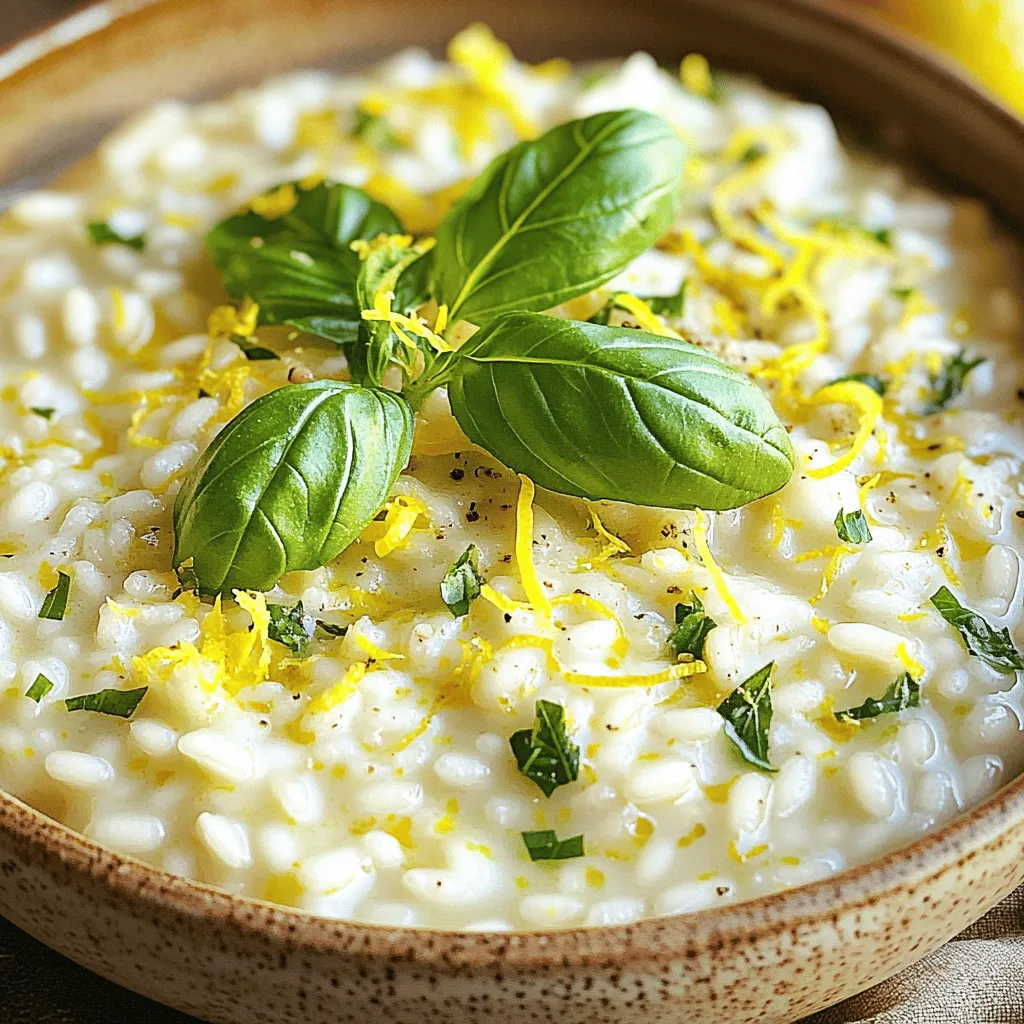 Lemon Basil Risotto Flavorful and Creamy Delight