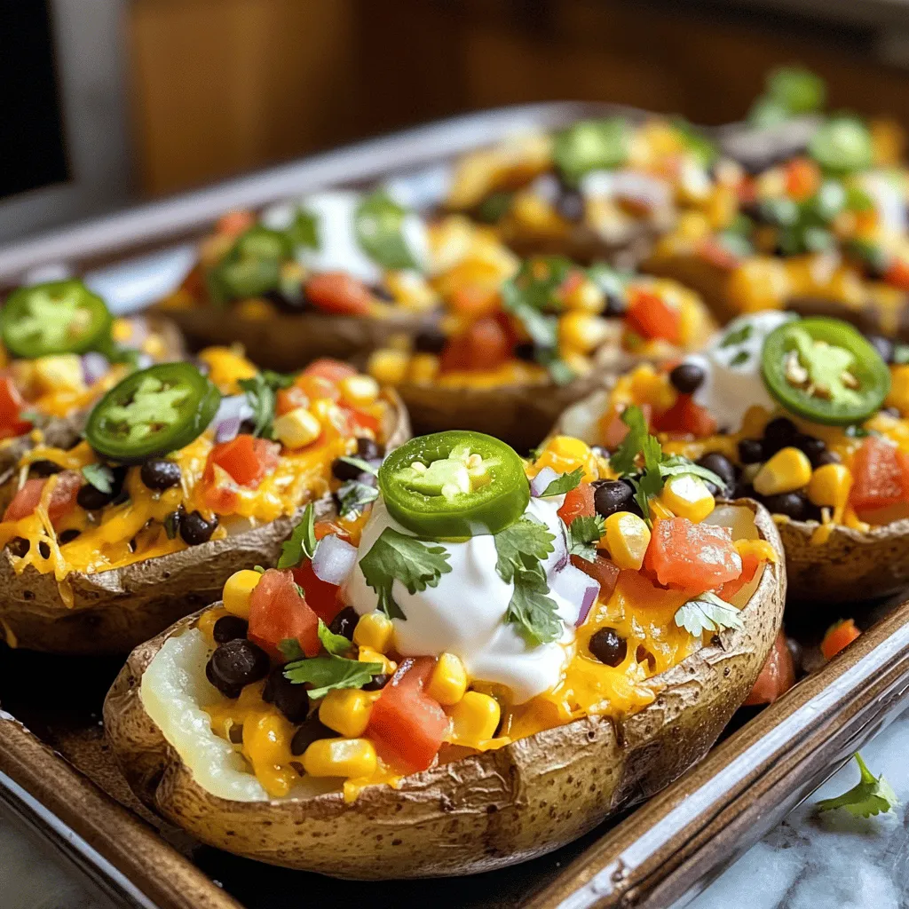 Loaded Nacho Potato Skins Tasty Snack Delight