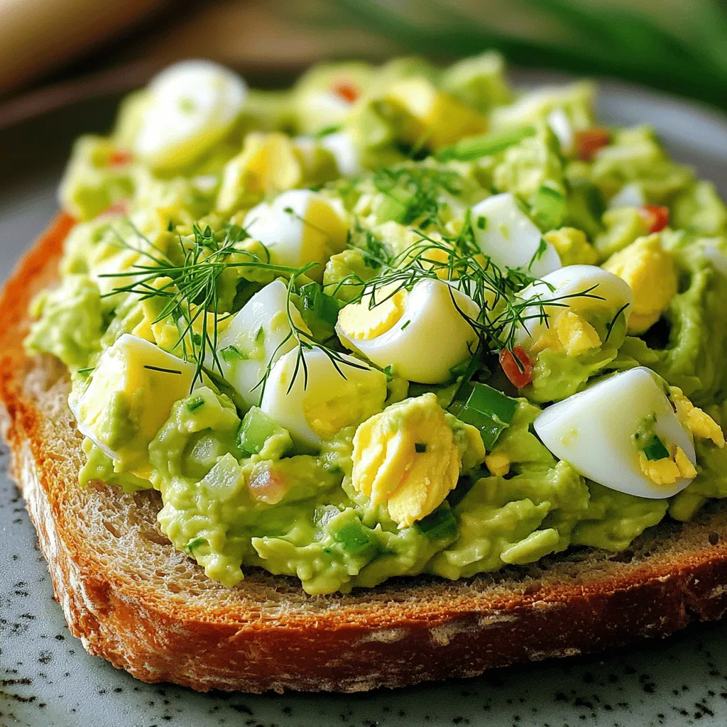 Avocado Egg Salad Quick and Tasty Lunch Idea