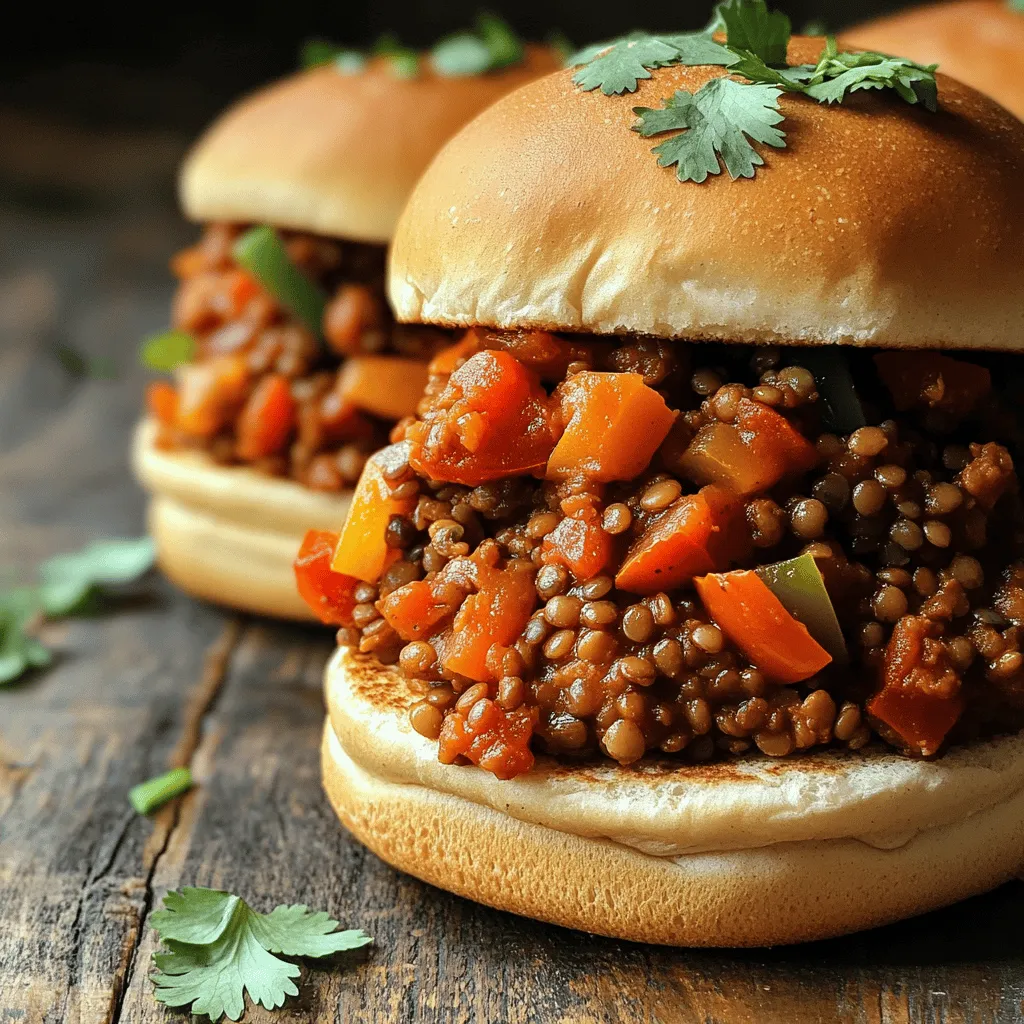 Vegan Lentil Sloppy Joes Easy and Flavorful Meal