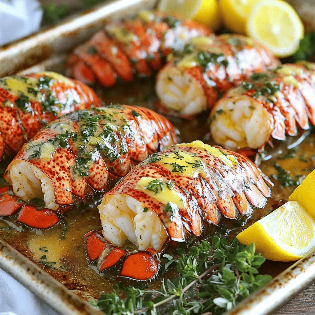 Lobster Tails with Garlic Herb Butter Sauce Delight
