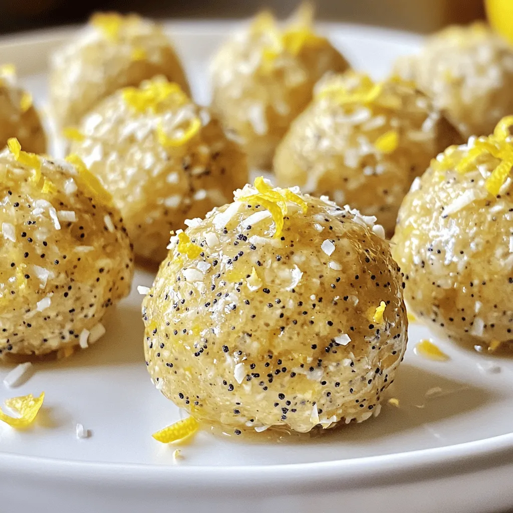 Lemon Poppy Seed Energy Bites Quick and Easy Treat