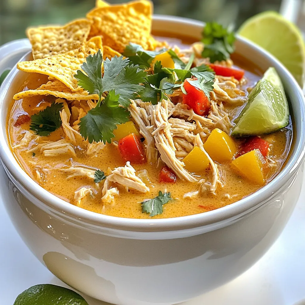 Instant Pot Creamy Chicken Tortilla Soup Delight