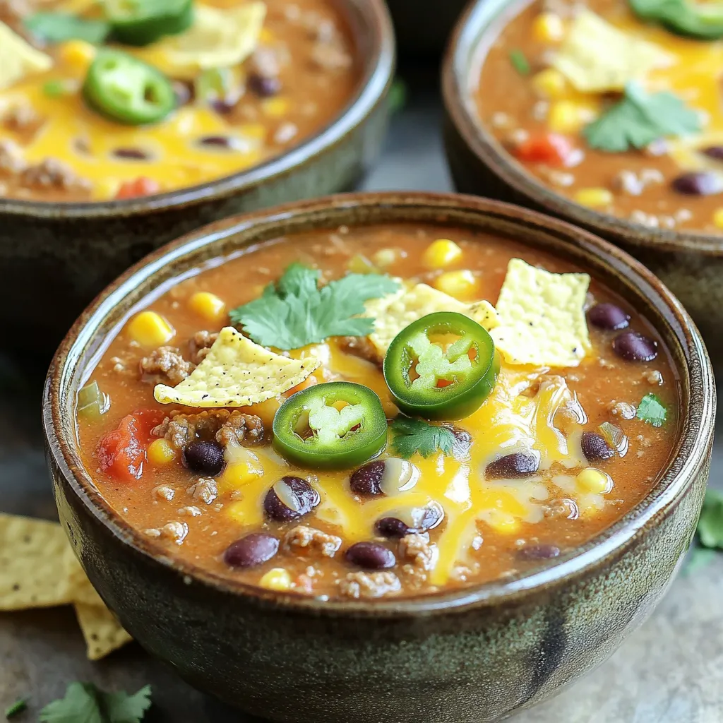 Slow Cooker Loaded Nacho Soup Easy and Flavorful Dish