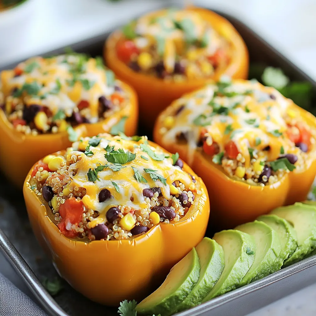 Tex-Mex Quinoa Stuffed Peppers Flavorful and Healthy Dish