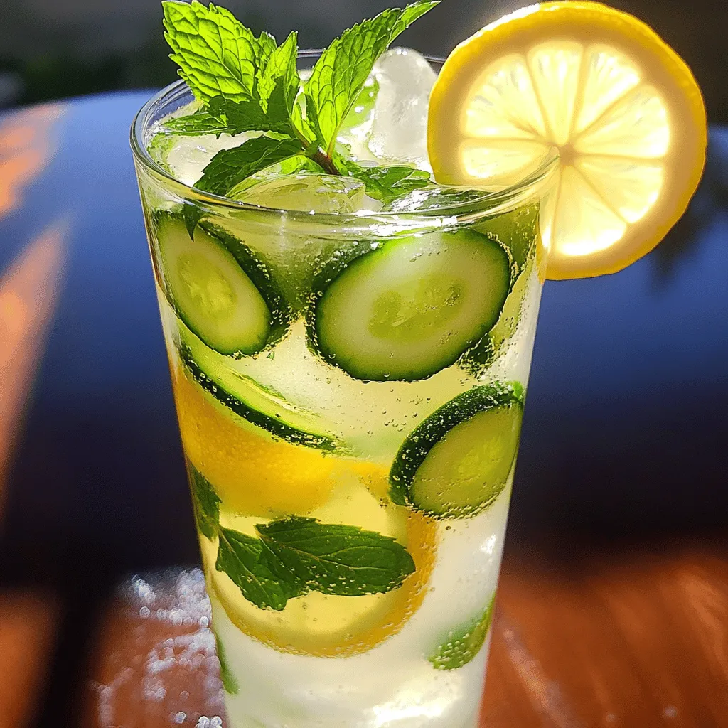 Cucumber Mint Lemonade Refreshing Summer Drink Recipe