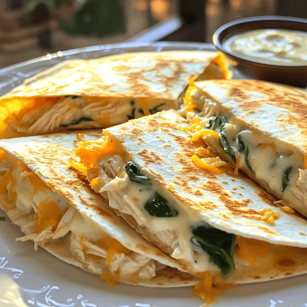 Chicken and Cheese Quesadilla Alfredo Delightful Meal