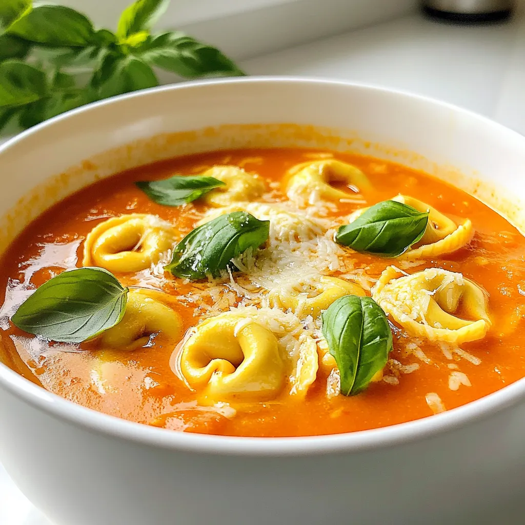 Creamy Tomato Tortellini Soup Delightful and Easy Recipe