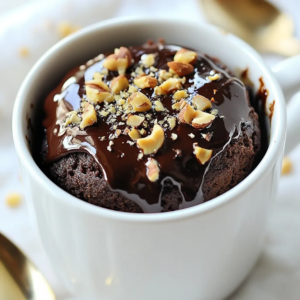 Chocolate Hazelnut Mug Cake Quick and Easy Treat