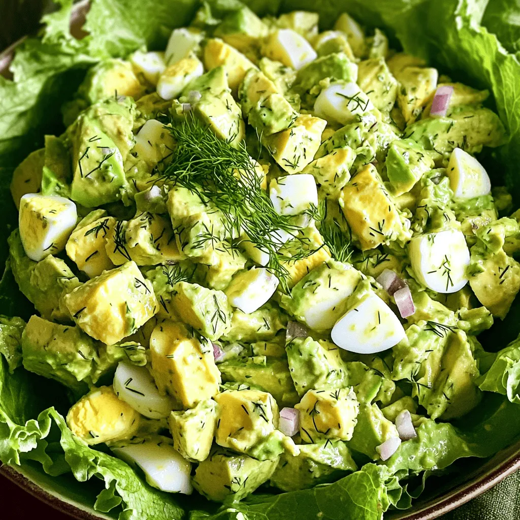 Avocado and Egg Salad Nutritious Flavor Boost