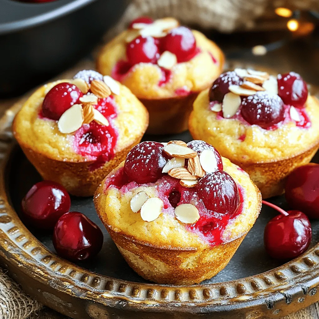 Cherry Almond Muffin Tops Flavorful and Simple Treat