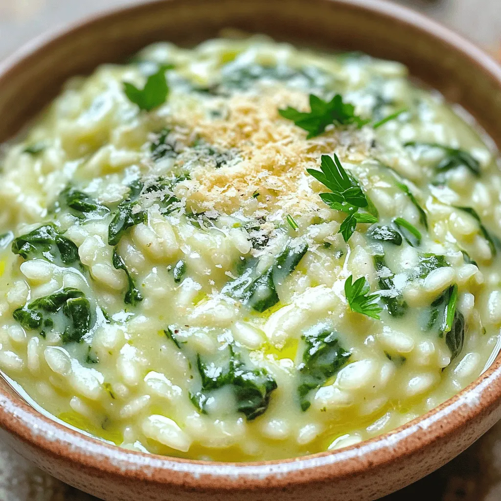 Creamy Parmesan Spinach Rice Simple Flavorful Dish