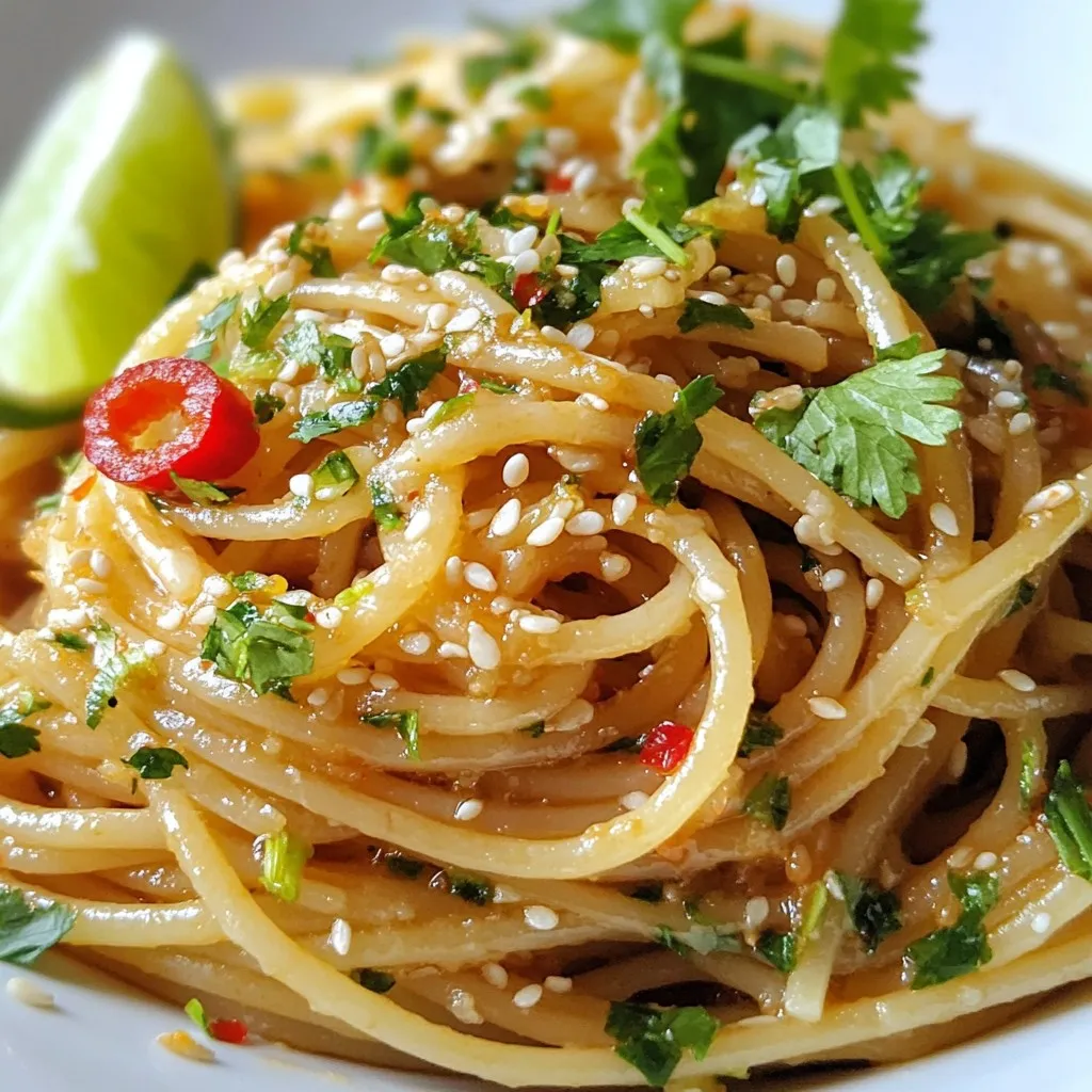 Spicy Garlic Sesame Noodles Flavorful and Easy Recipe