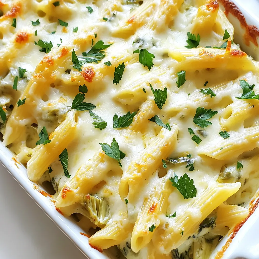 Spinach Artichoke Pasta Bake Delightful and Easy Meal