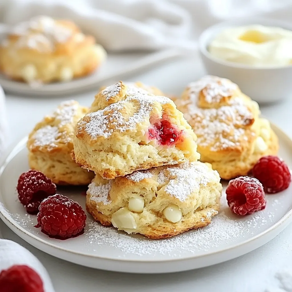 Raspberry White Chocolate Scones Delightful Treat Recipe