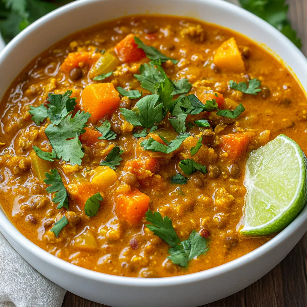 Creamy Coconut Lentil Curry Satisfying and Flavorful Dish