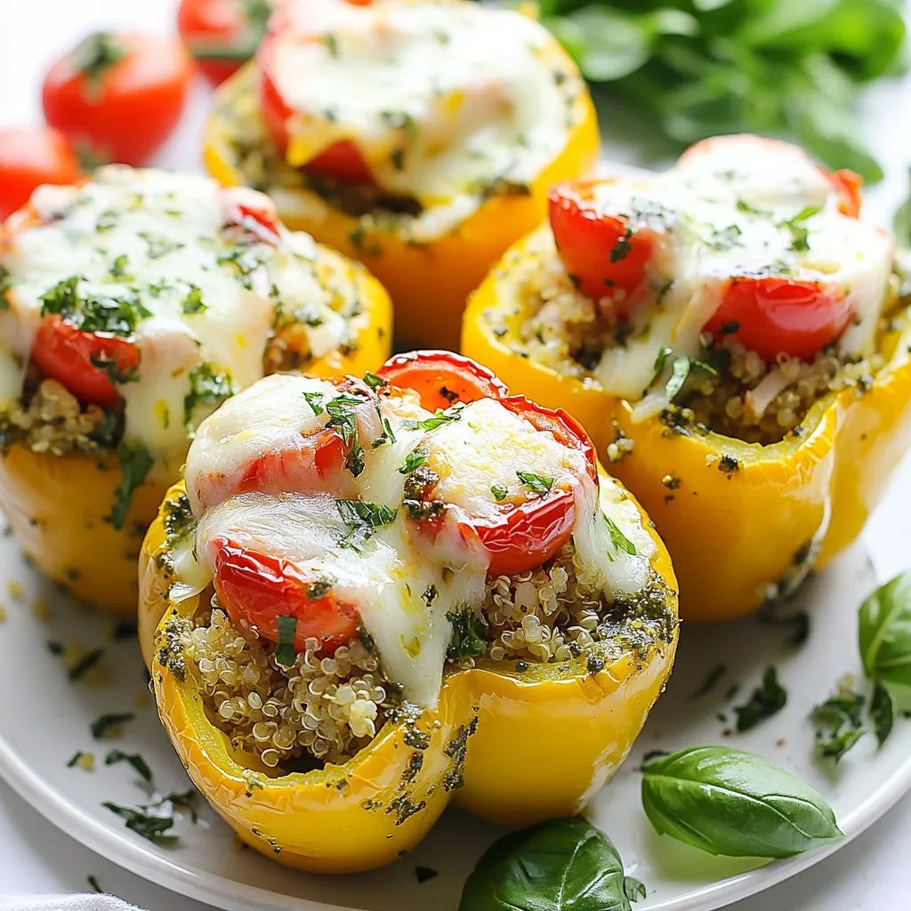 Pesto Chicken Stuffed Peppers Festive and Flavorful Dish