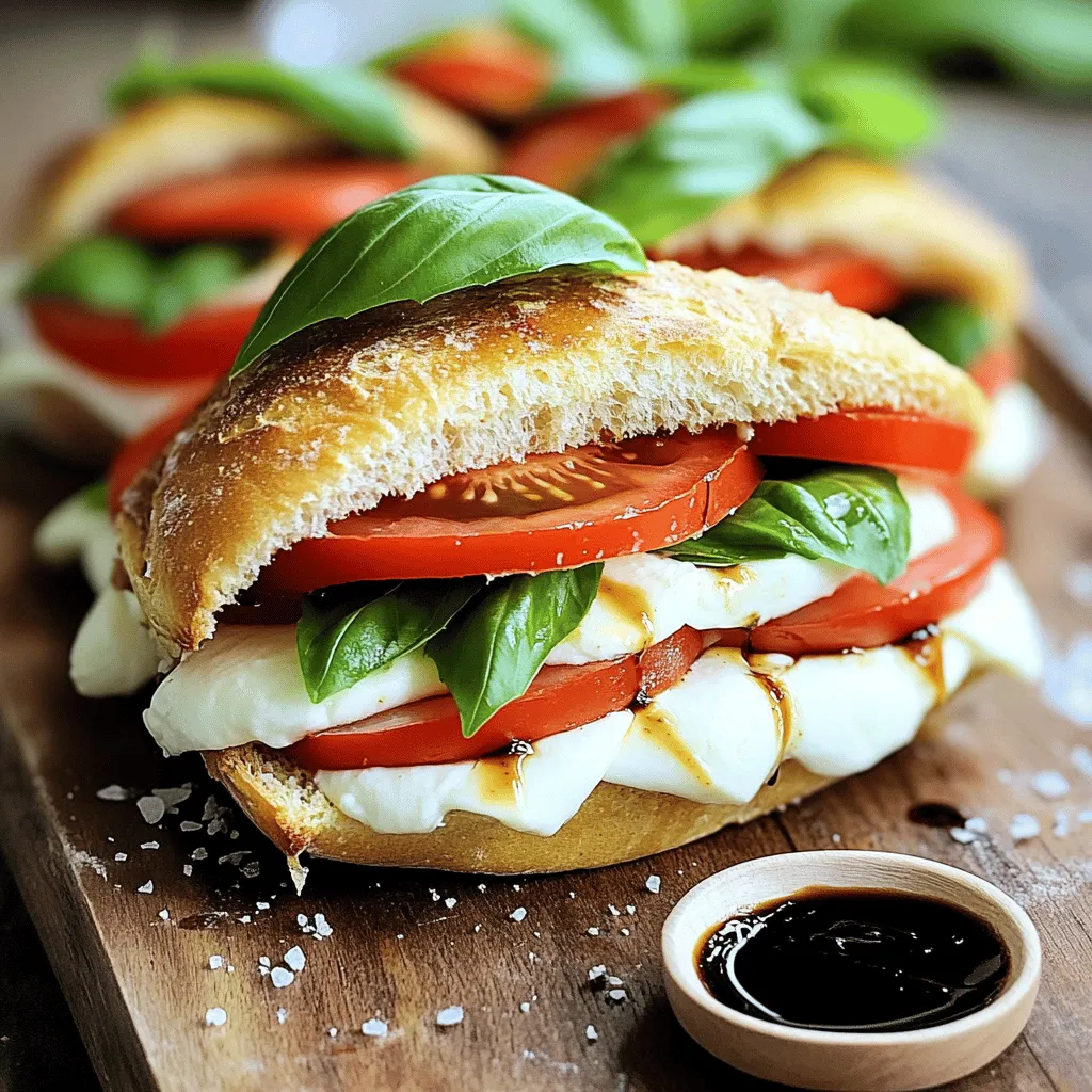 Fresh Caprese Sandwich Irresistible and Tasty Recipe