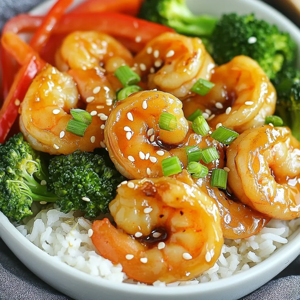 Honey Garlic Shrimp Bowls Tasty and Simple Dish