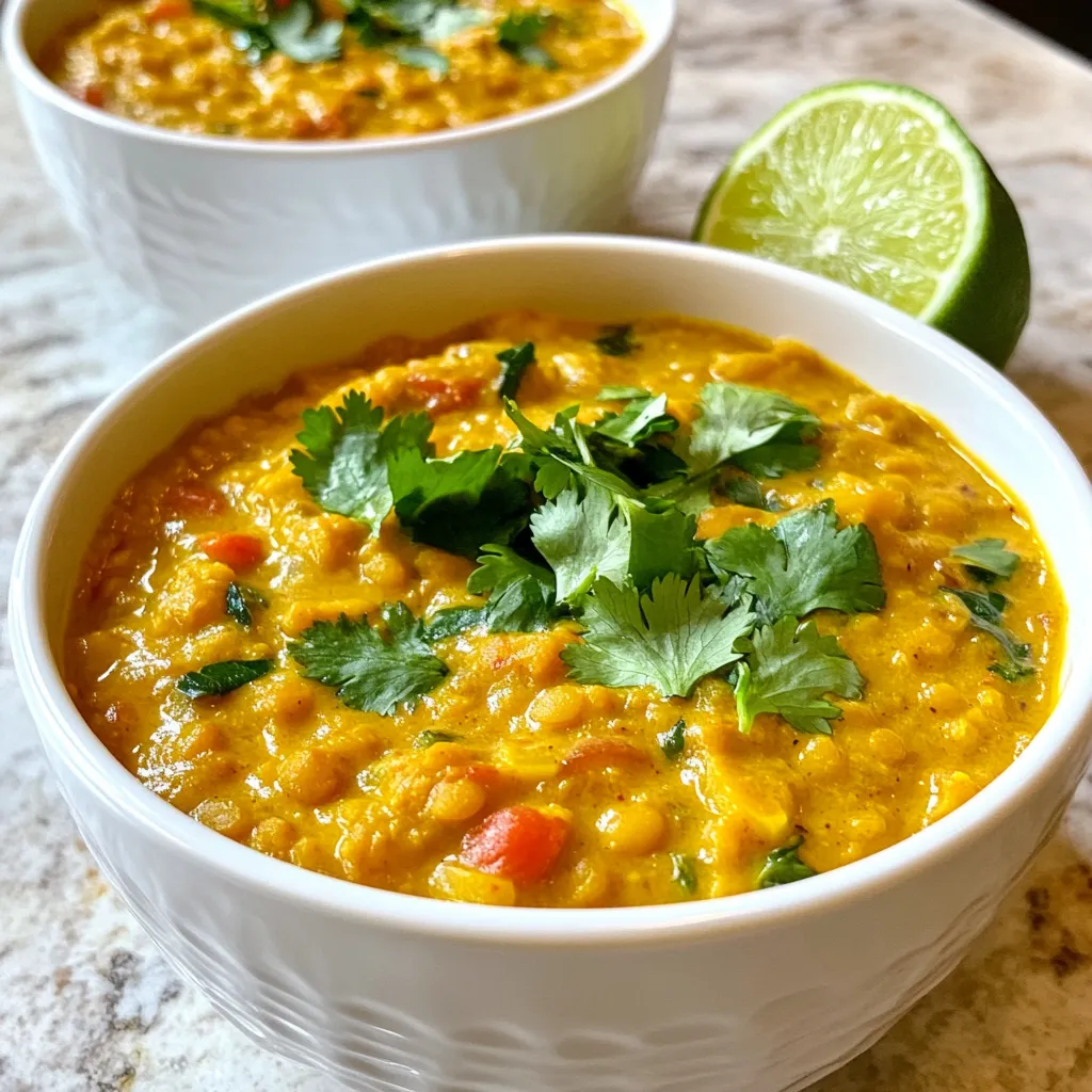 Creamy Coconut Lentil Curry Flavorful and Easy Meal