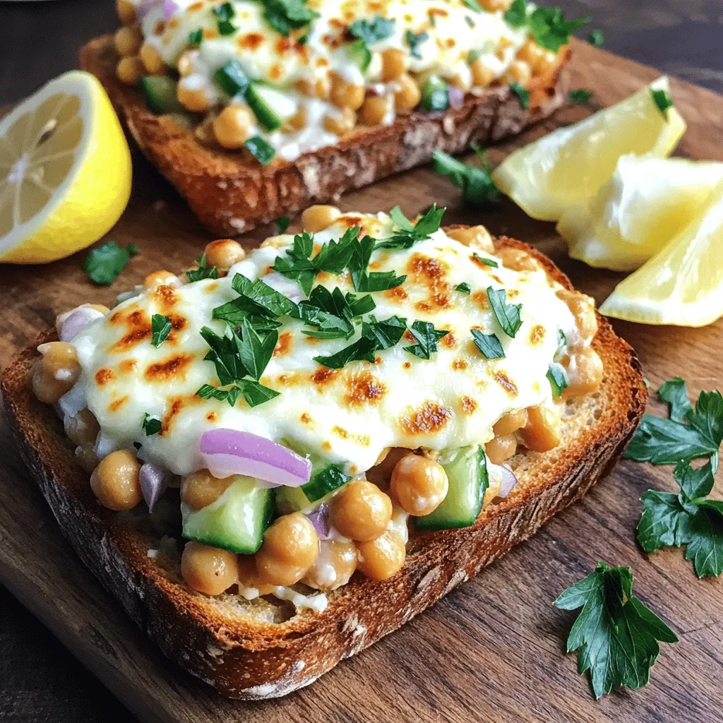 Chickpea Salad Melts Flavorful and Quick Delight