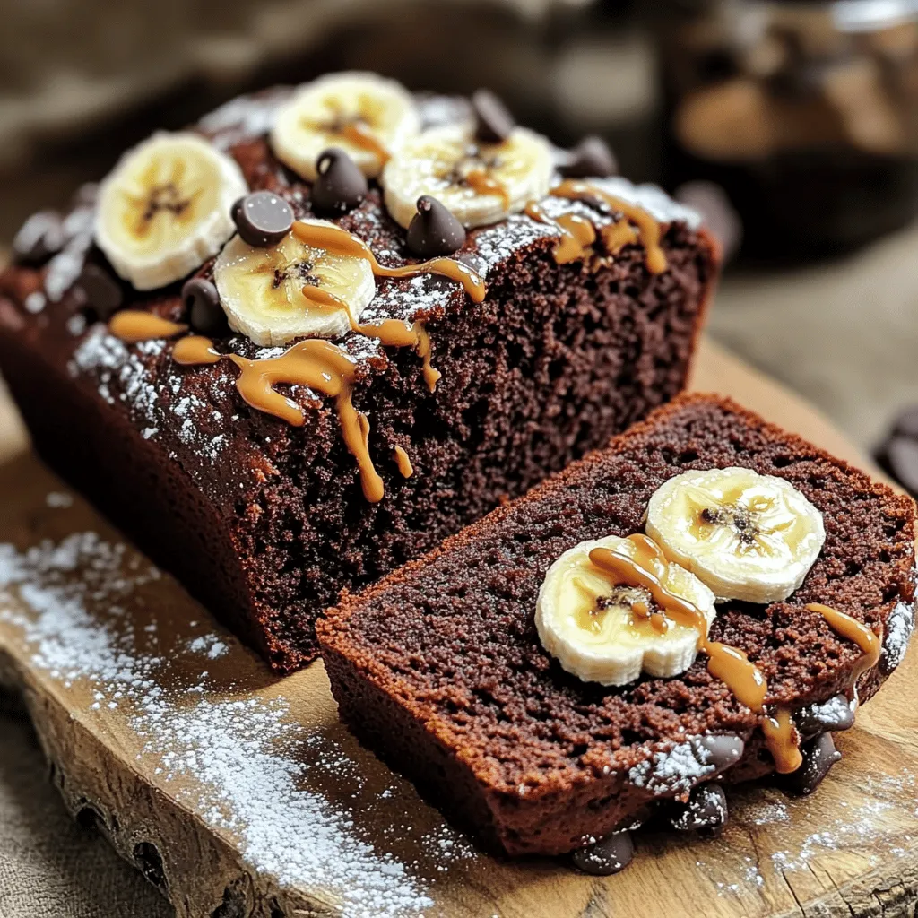 Chocolate Peanut Butter Banana Bread Irresistible Treat