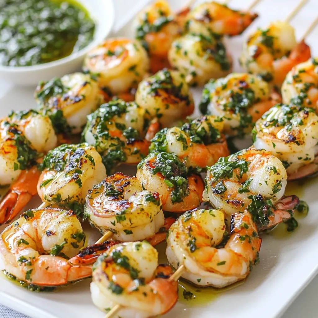 Chimichurri Shrimp Skewers Flavorful and Easy Recipe