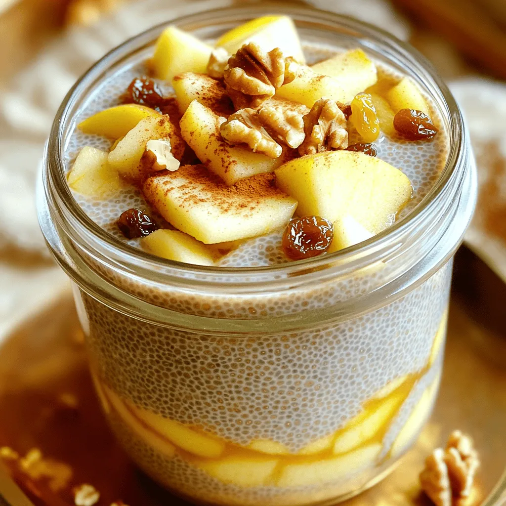 Apple Pie Overnight Chia Pudding Simple and Tasty