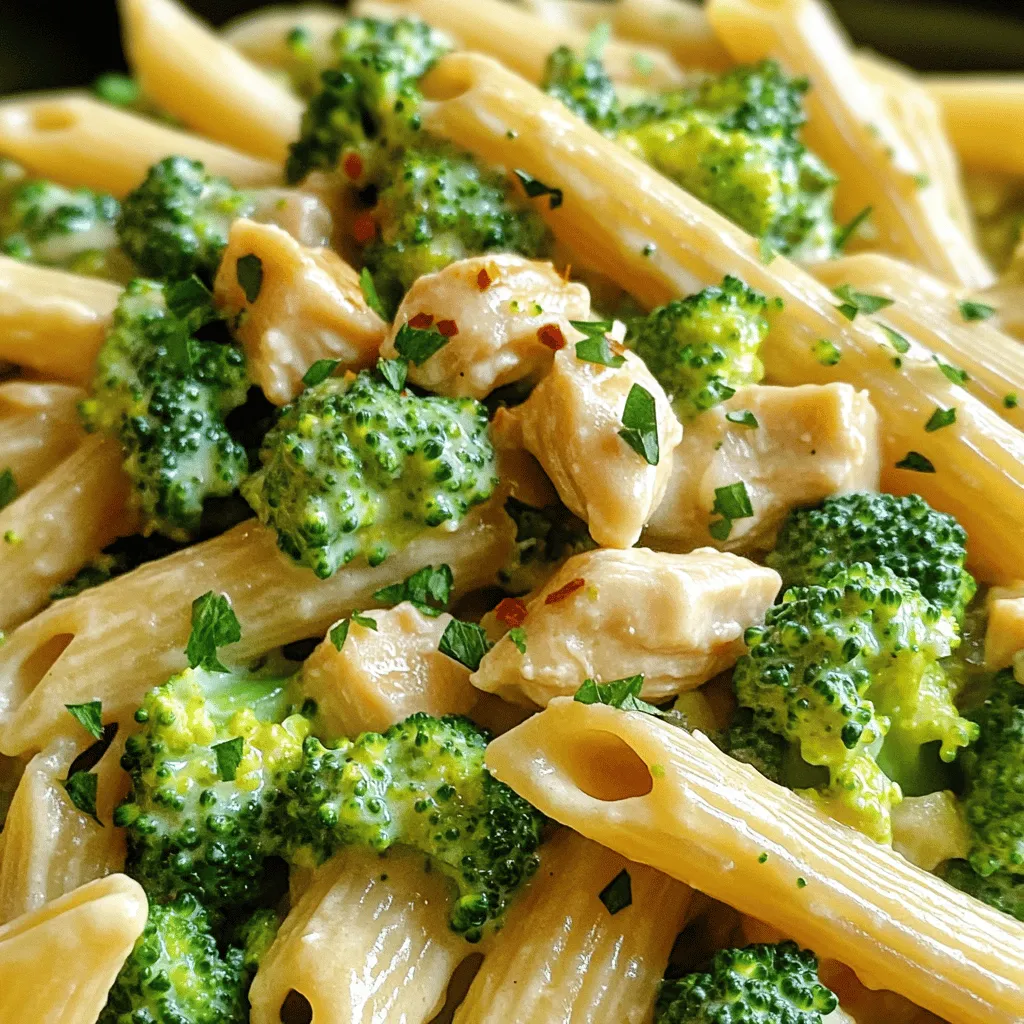 Creamy Broccoli and Chicken Penne Delightful Dinner