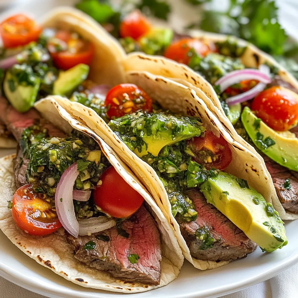 Chimichurri Steak Tacos Flavorful and Easy Delight