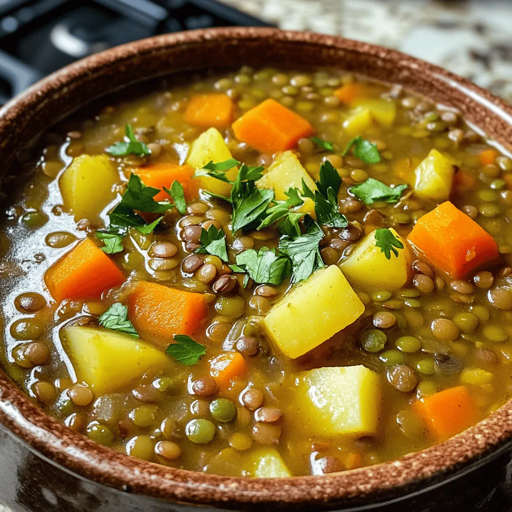 Hungarian Lentil Vegetable Stew Rich and Hearty Meal
