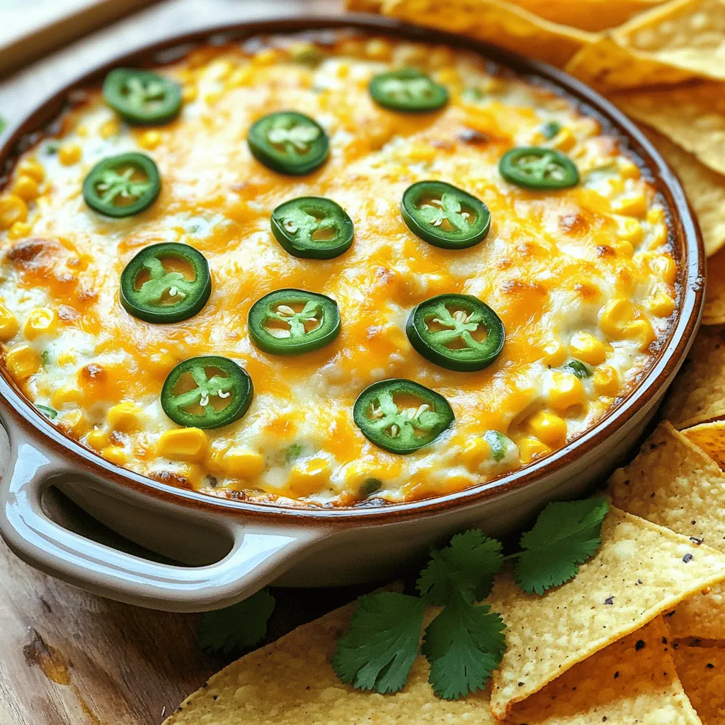 Cheesy Jalapeño Corn Dip Delightful Party Treat