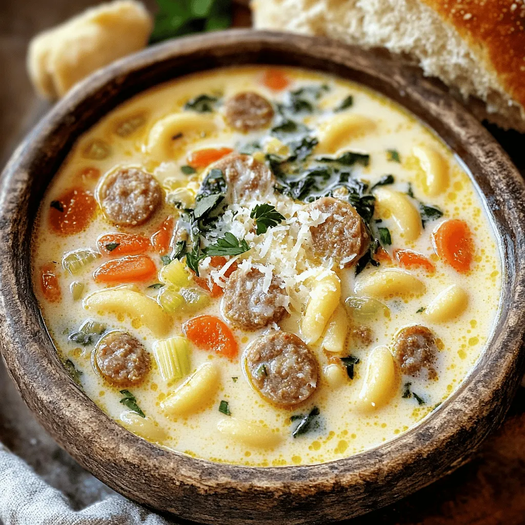 Creamy Italian Sausage Ditalini Soup Comfort Dish
